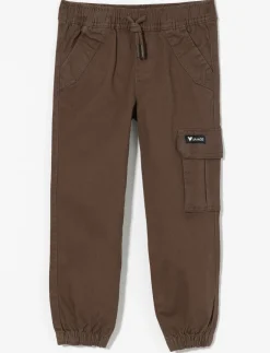 Adjustable Cotton Cargo Jogger Pants - Little Boy