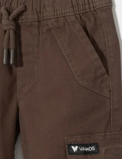 Adjustable Cotton Cargo Jogger Pants - Little Boy