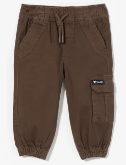 Adjustable Cotton Cargo Jogger Pants - Baby Boy