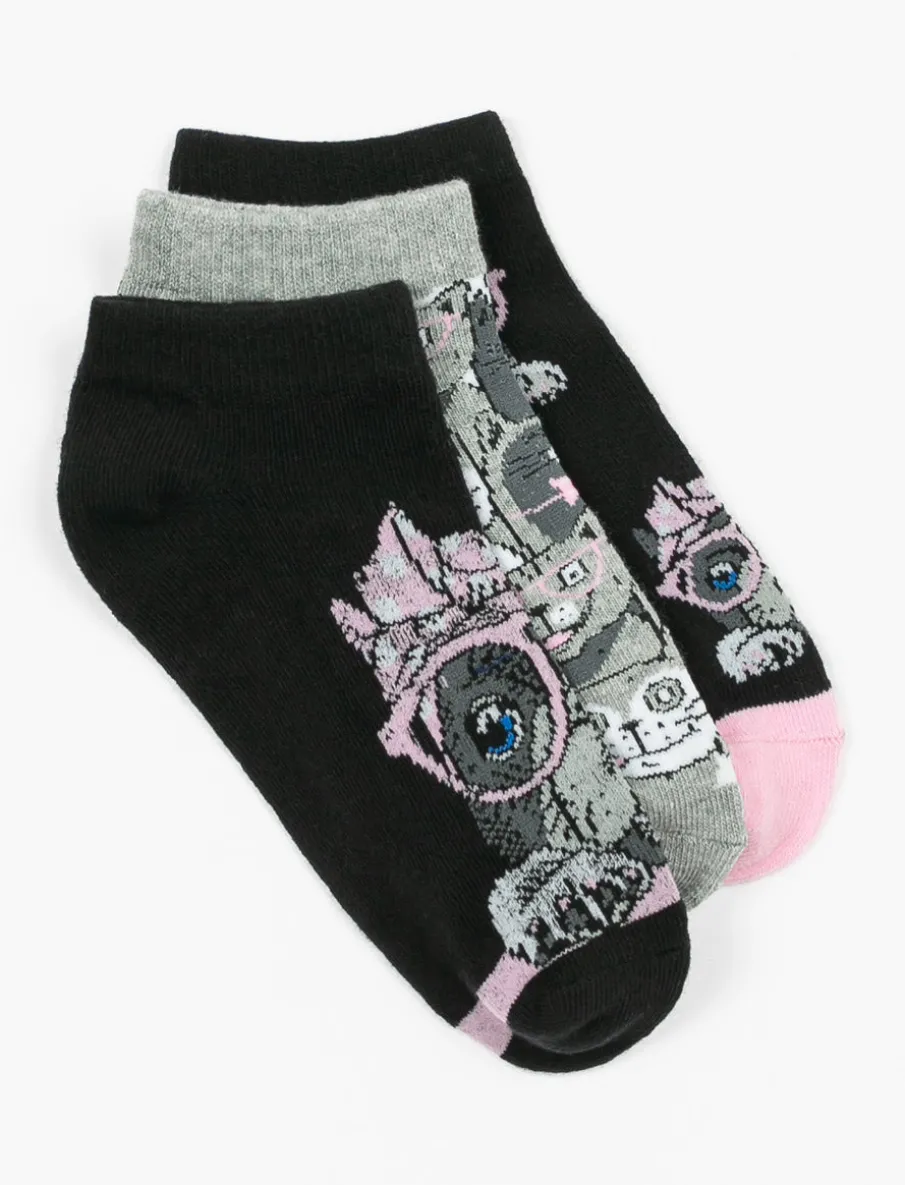 Ankle Printed Socks - Pack of 3