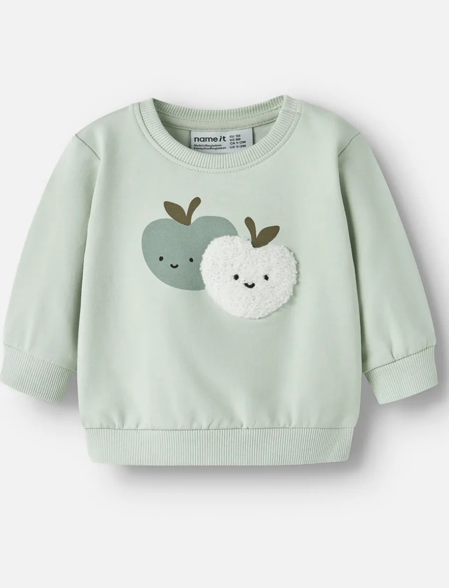 Apple-print Sweatshirt