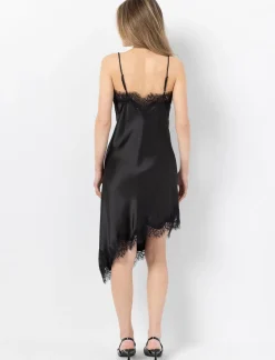 Asymmetrical Dress with Lace Details