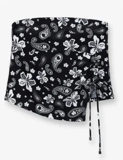 Asymmetrical Ruched Tankini Top