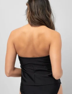 Asymmetrical Ruched Tankini Top