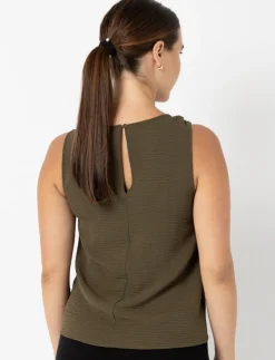 Asymmetrical Tank Top with Metal Buckle