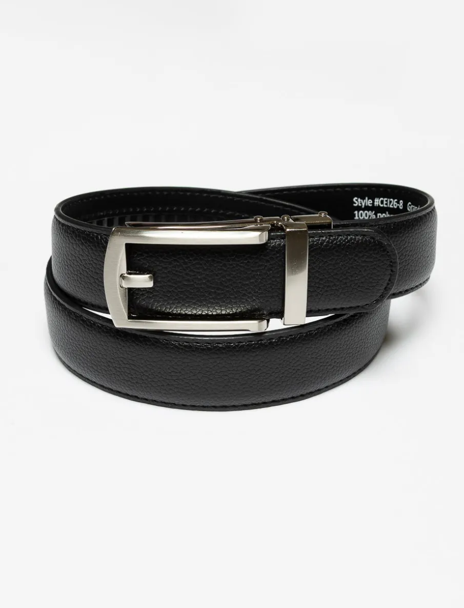 Automatic Belt with Silver Buckle - Teen Boys