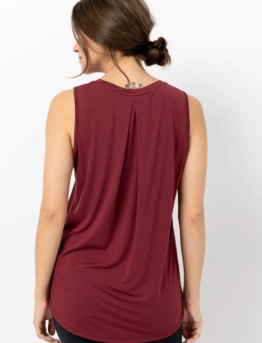 Back-pleat Tank Top