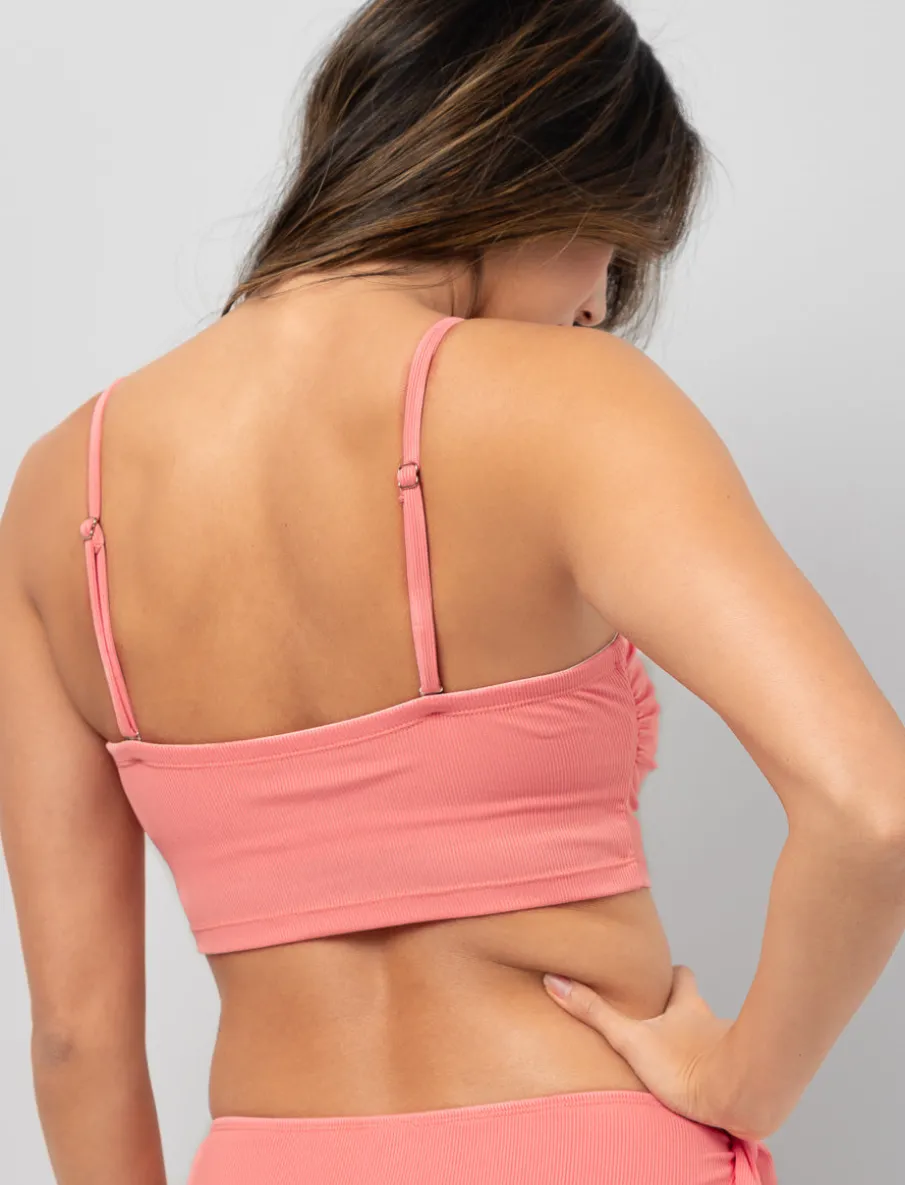 Bandeau Bikini Top with Removable Straps