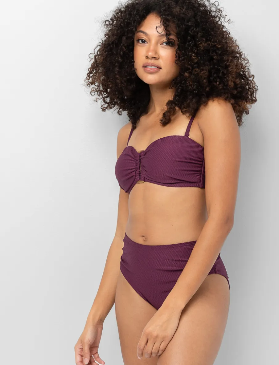 Bandeau Bikini Top with Removable Straps