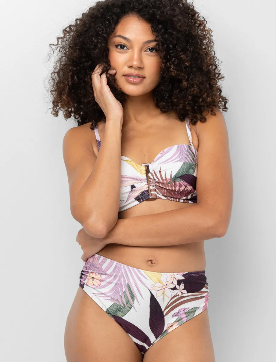 Bandeau Bikini Top with Removable Straps