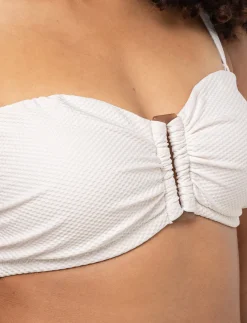 Bandeau Bikini Top with Removable Straps