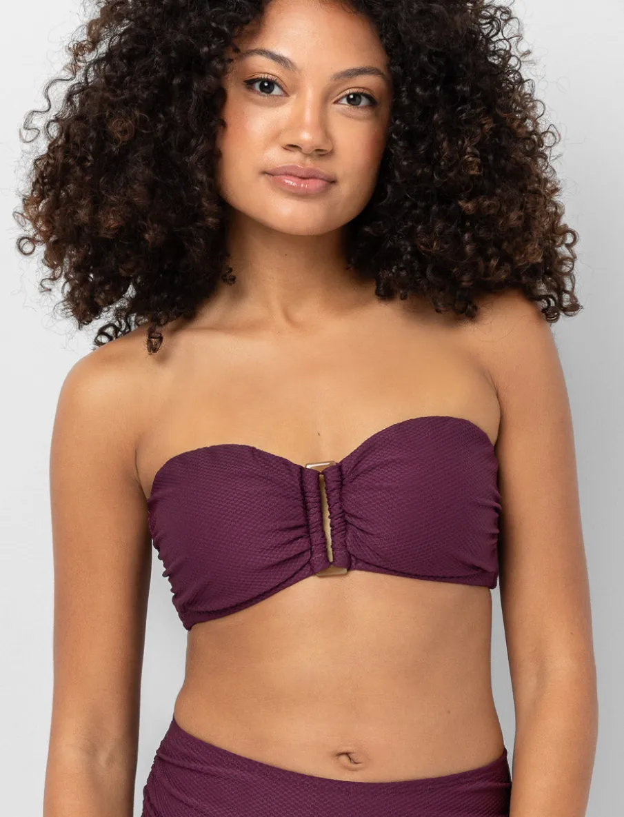 Bandeau Bikini Top with Removable Straps