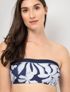 Bandeau Bikini Top with Removable Straps