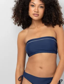 Bandeau Bikini Top with Removable Straps