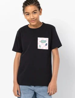 Basic T-shirt with Printed Pocket