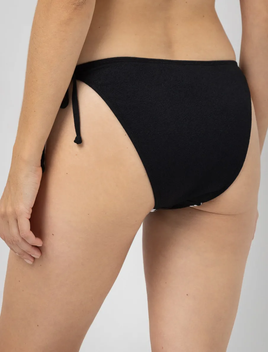 Bikini Bottom with Ties and Embroidery