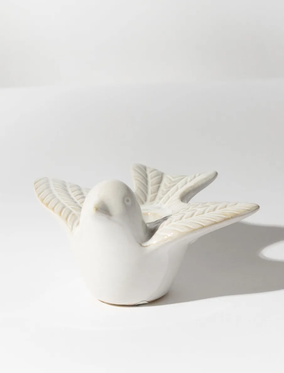 Bird-shaped Ceramic Candle Holder