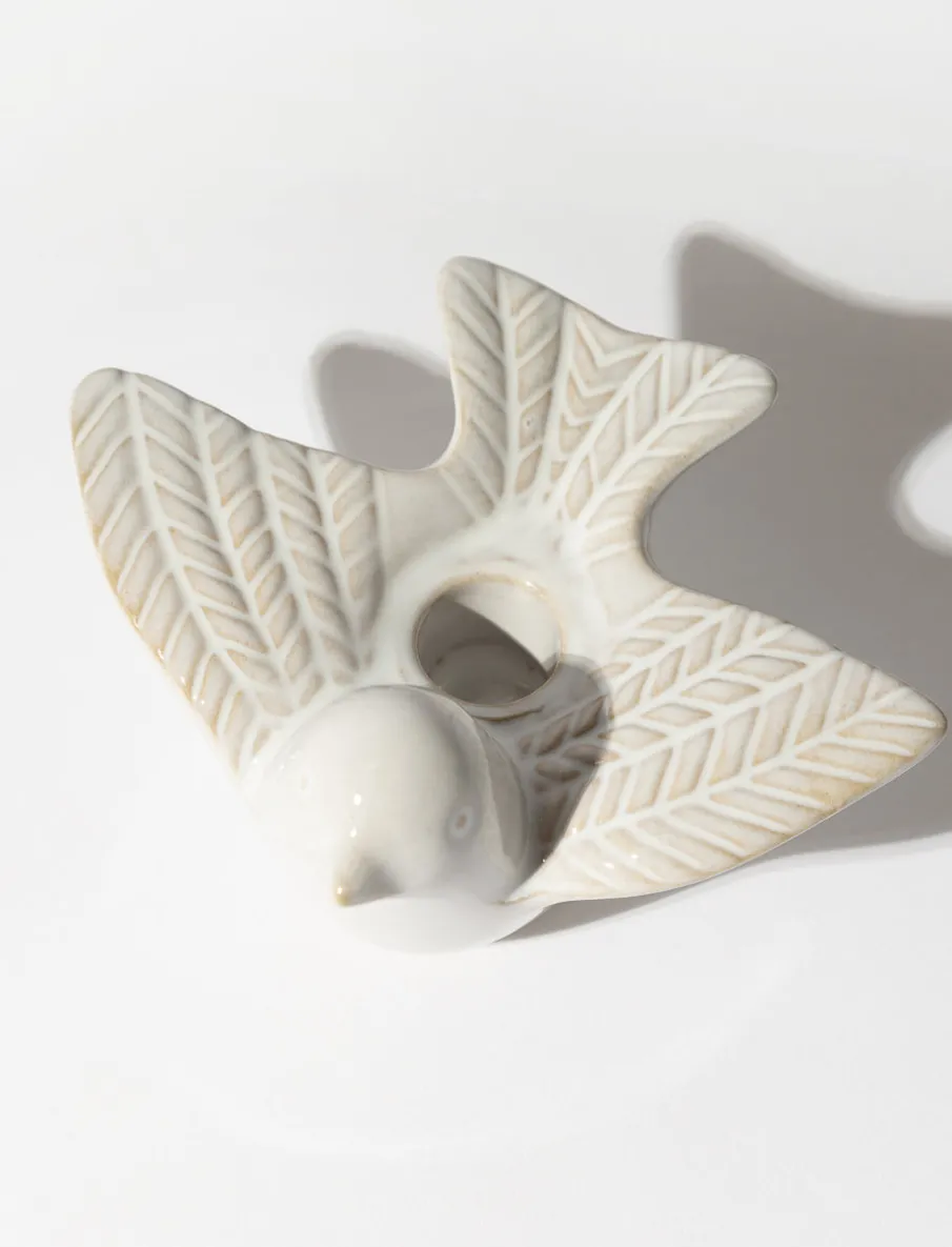 Bird-shaped Ceramic Candle Holder