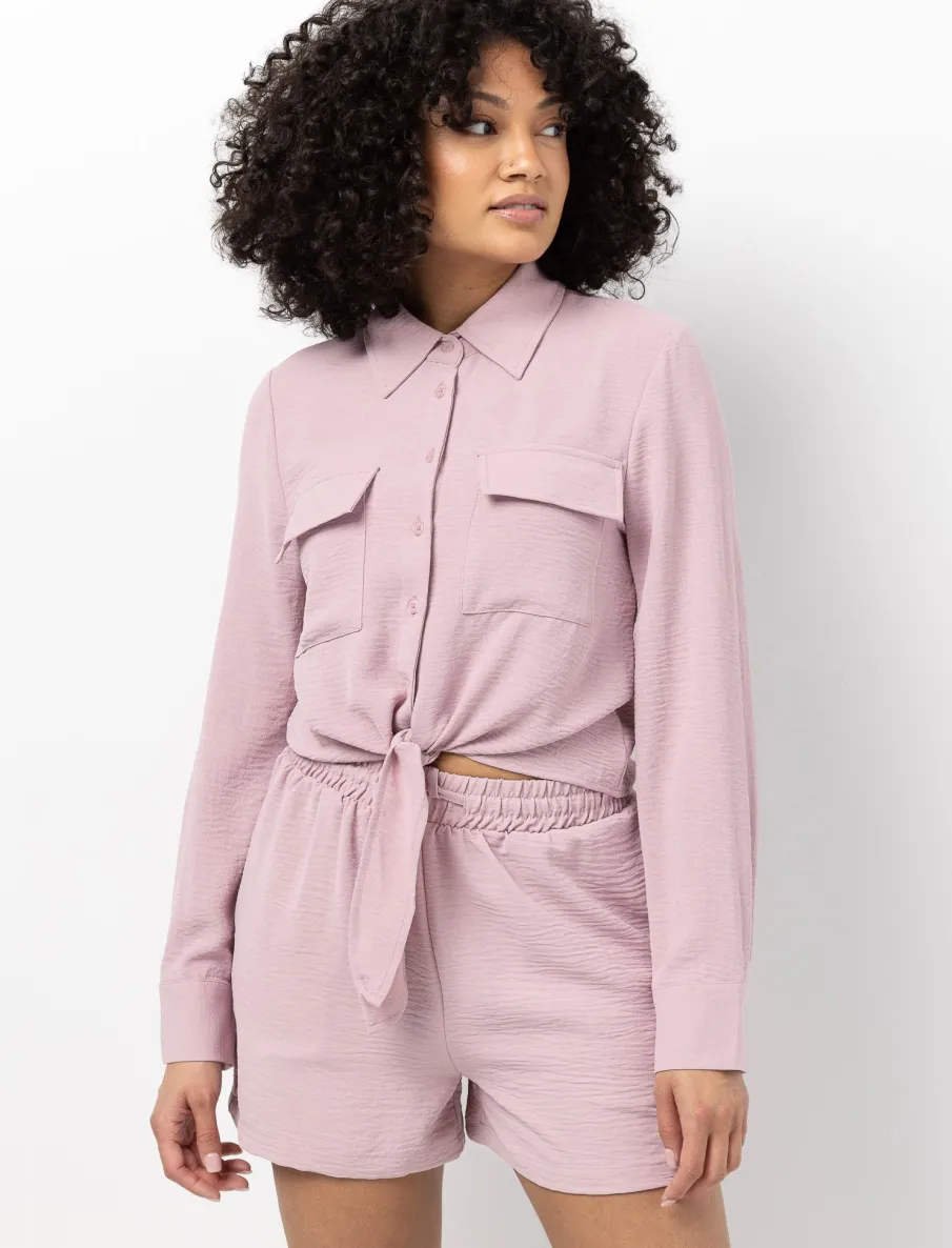 Blouse with Front Tie