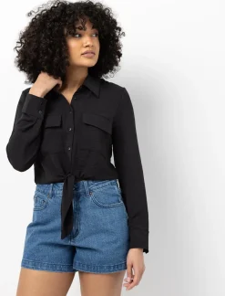 Blouse with Front Tie