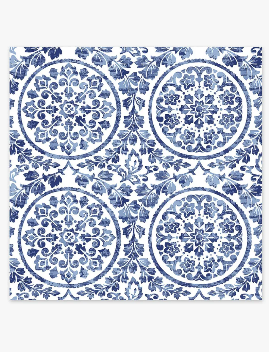 Blue Medallion Napkins - Pack of 20