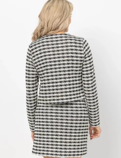 Bouclé Blazer with Gold-tone Buttons