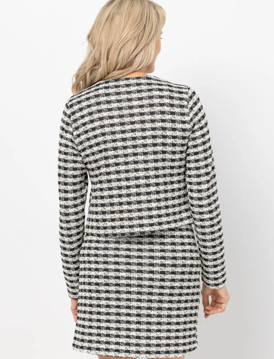 Bouclé Blazer with Gold-tone Buttons