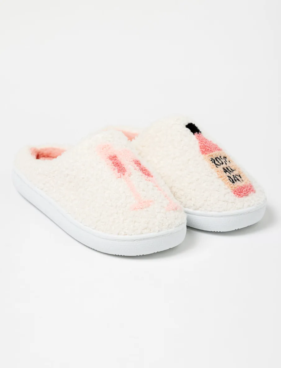Bouclé Slippers with Memory Foam