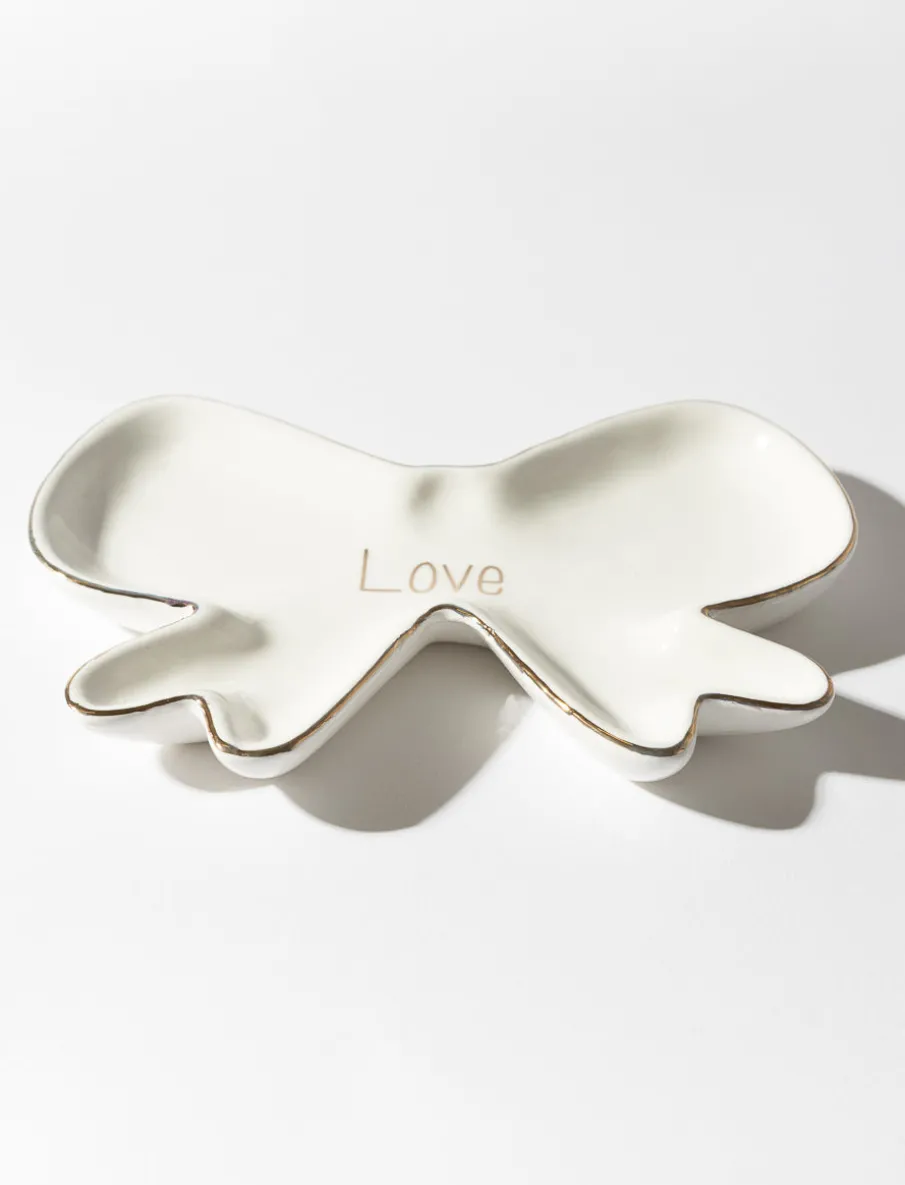Bow-shaped Ceramic Tray