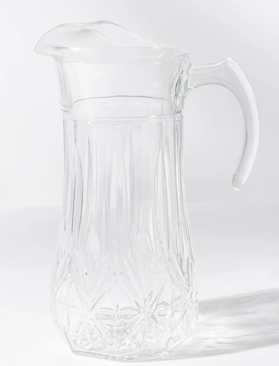 Brighton Textured Glass Pitcher