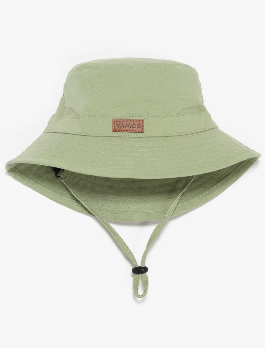 Buckle Hat with Drawstring