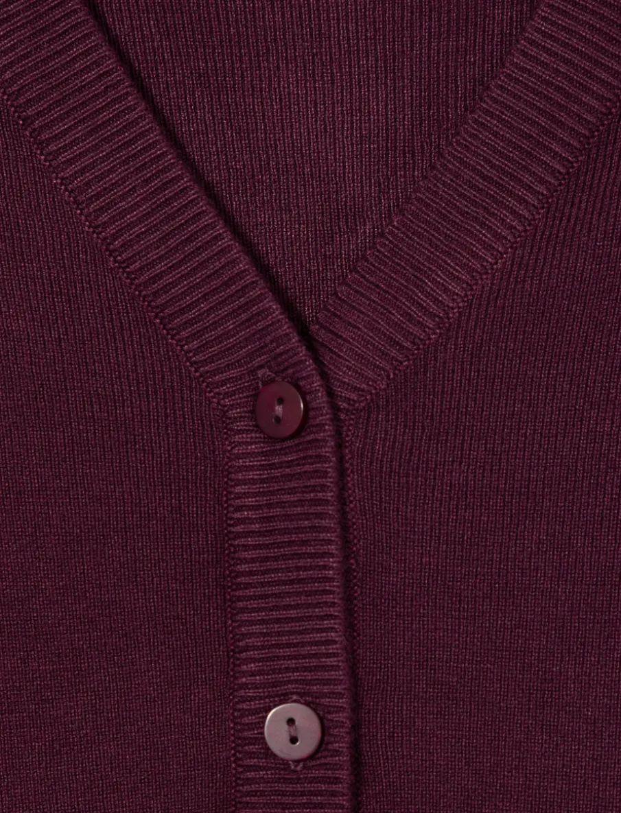 Button-front Knit Cardigan