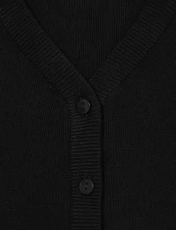 Button-front Knit Cardigan