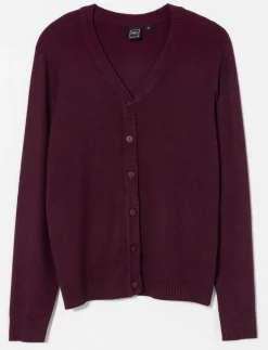 Button-front Knit Cardigan