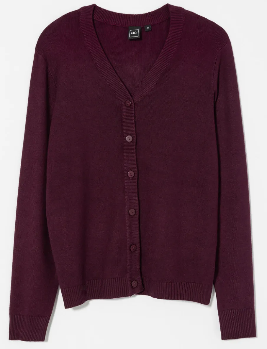 Button-front Knit Cardigan