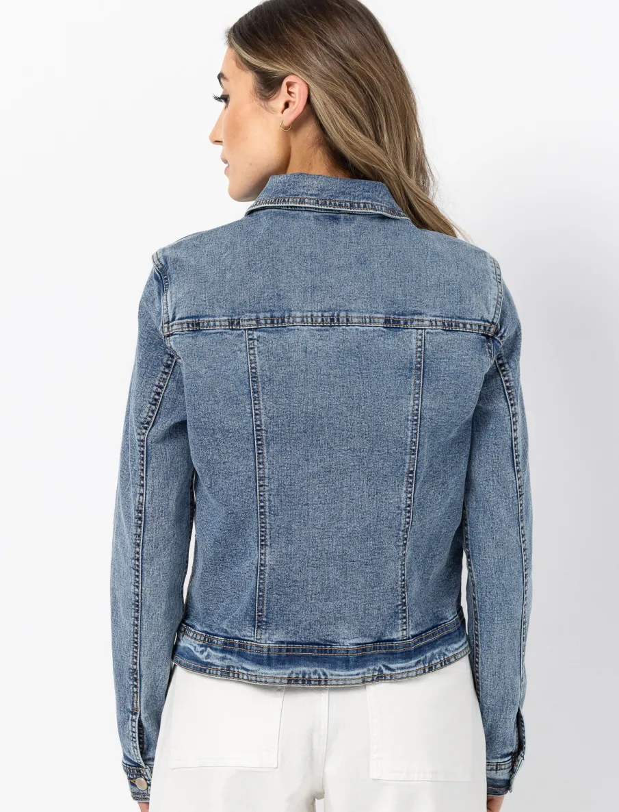 Button-Up Denim Jacket