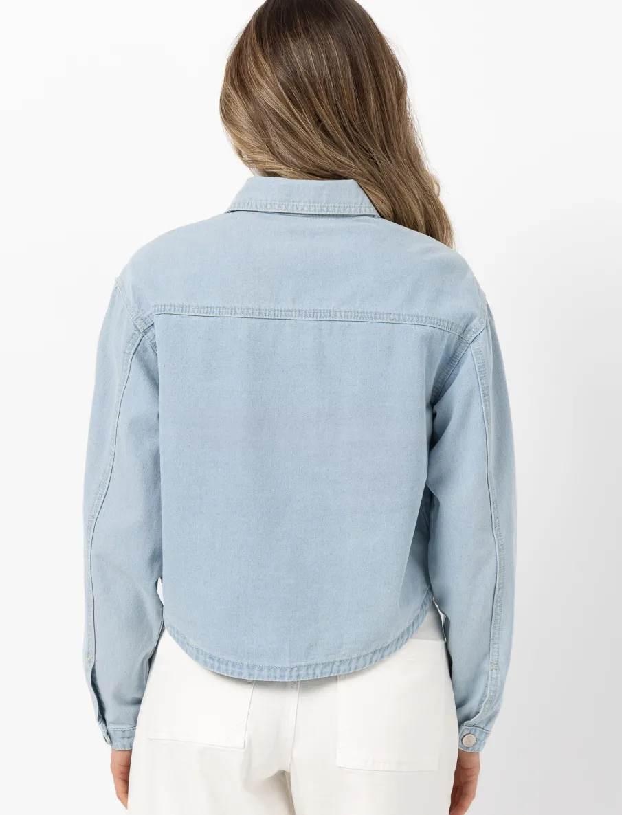 Button-Up Denim Jacket