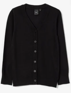 Button-up V-neck Cardigan - Little Girl
