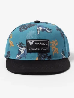Cap with Pattern & "Vamos" Crest