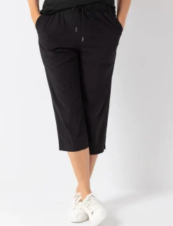 Capri Pants with Elastic Waistand