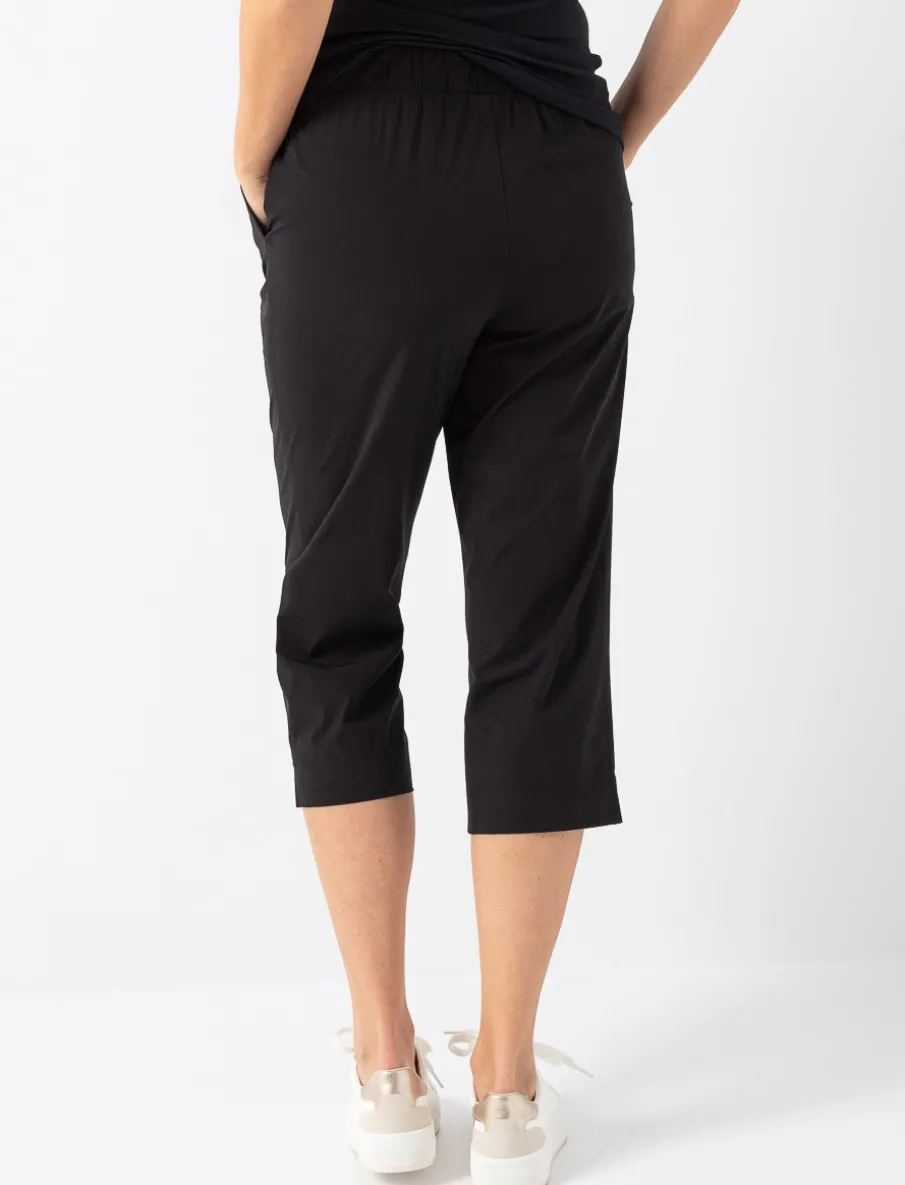 Capri Pants with Elastic Waistand