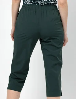Capri Pants with Elastic Waistand
