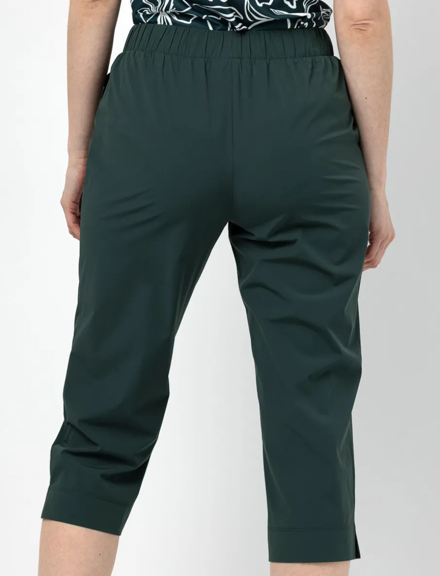 Capri Pants with Elastic Waistand