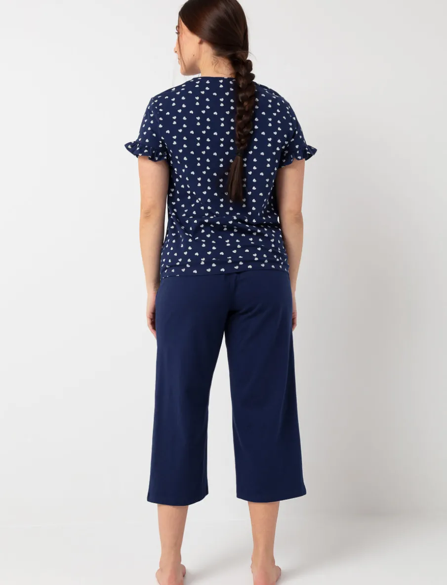 Capri PJ Pants with Elastic Waistband