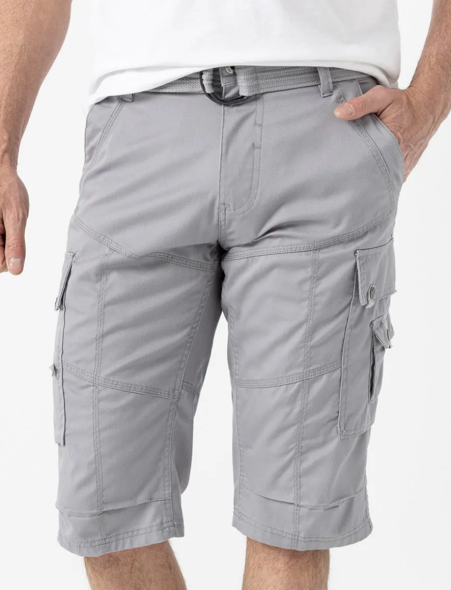 Capris with Cargo Pockets and Belt