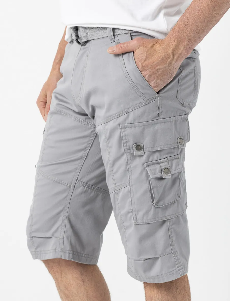 Capris with Cargo Pockets and Belt