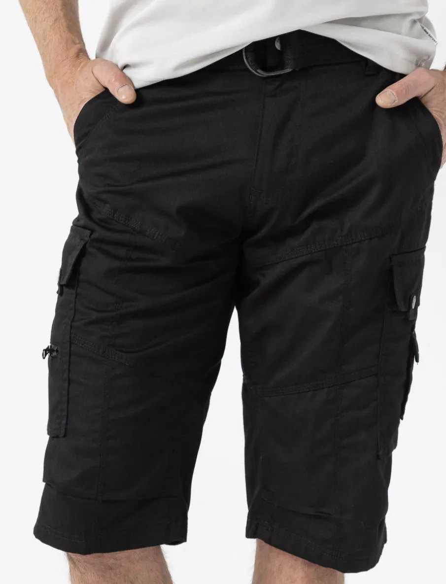 Capris with Cargo Pockets and Belt