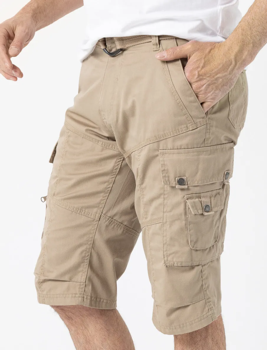 Capris with Cargo Pockets and Belt