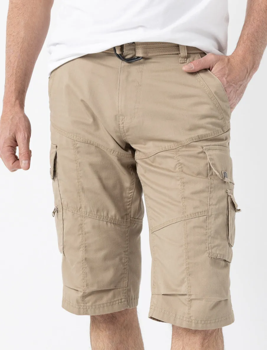 Capris with Cargo Pockets and Belt