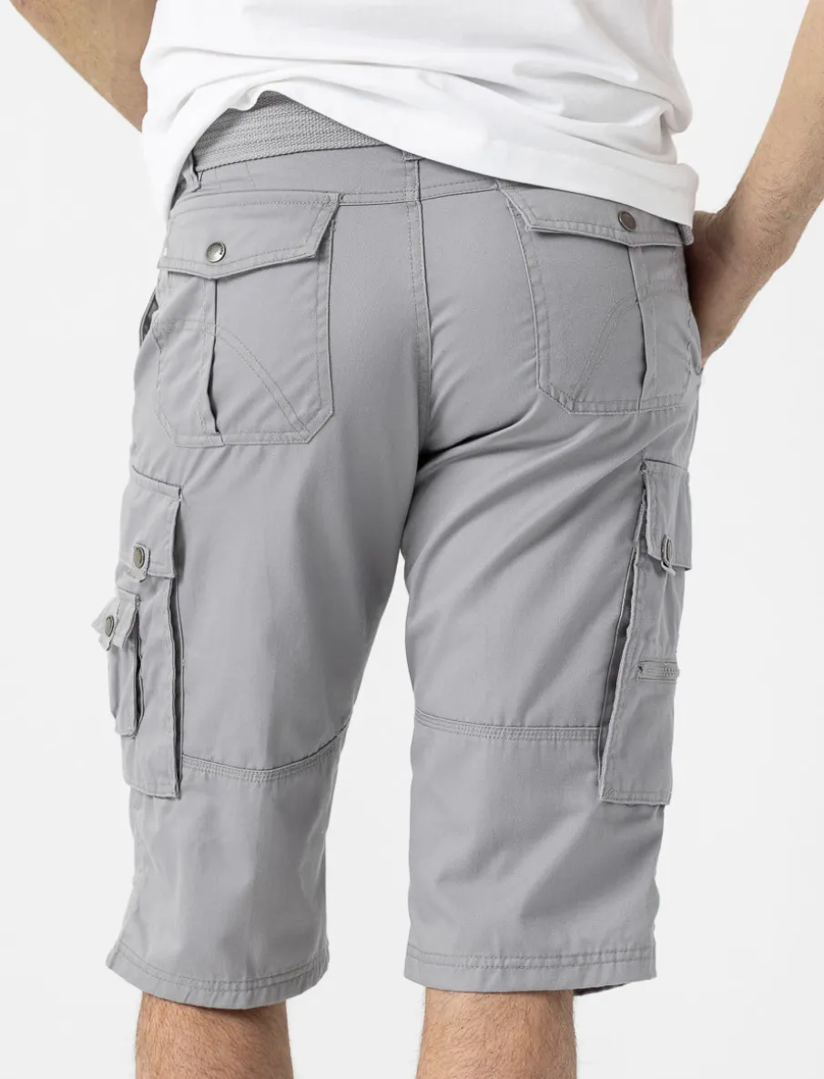Capris with Cargo Pockets and Belt